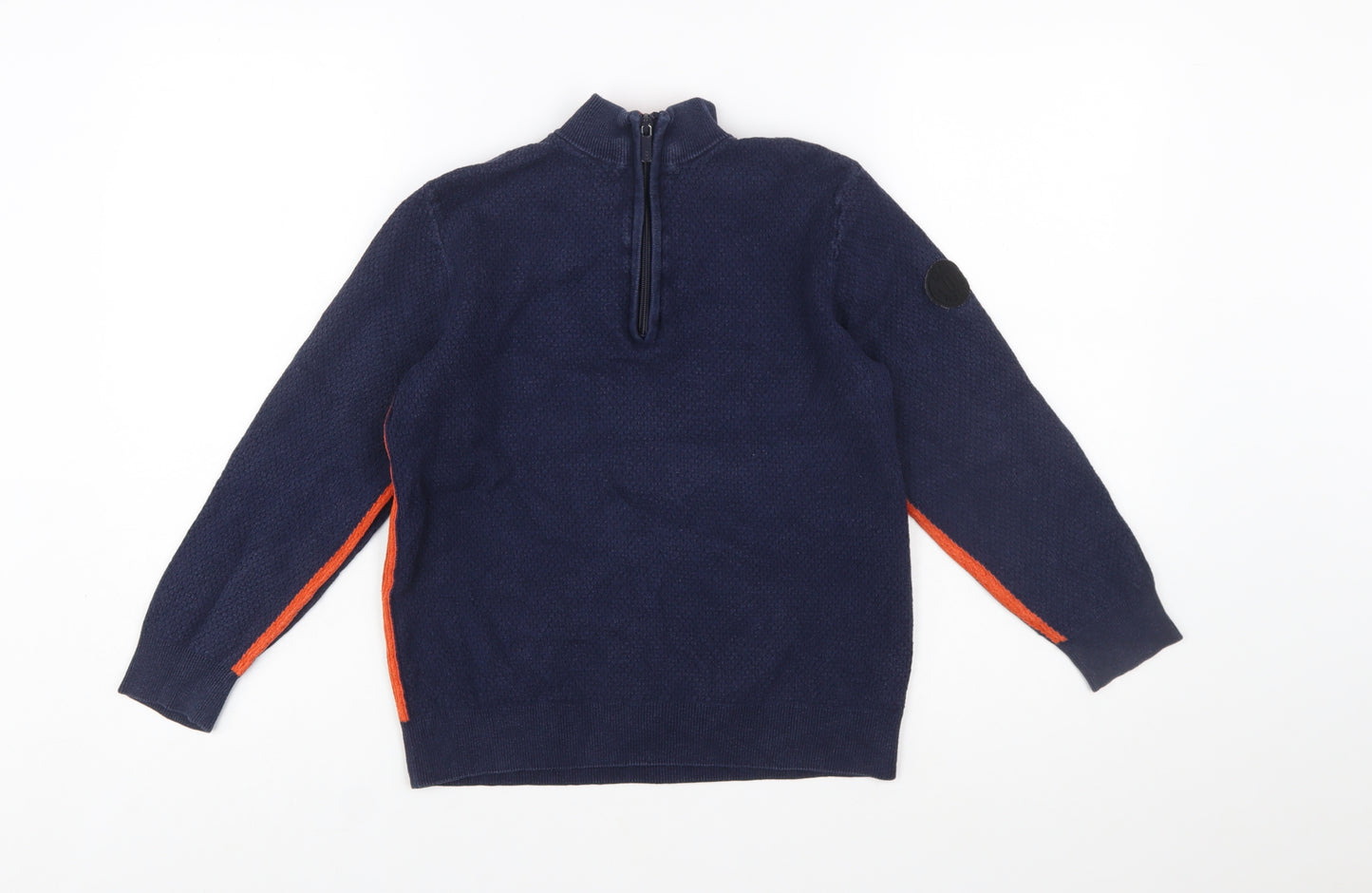 Baker by Ted Baker Boys Blue 10 Years 1/2 Zip Wool Cotton Jumper