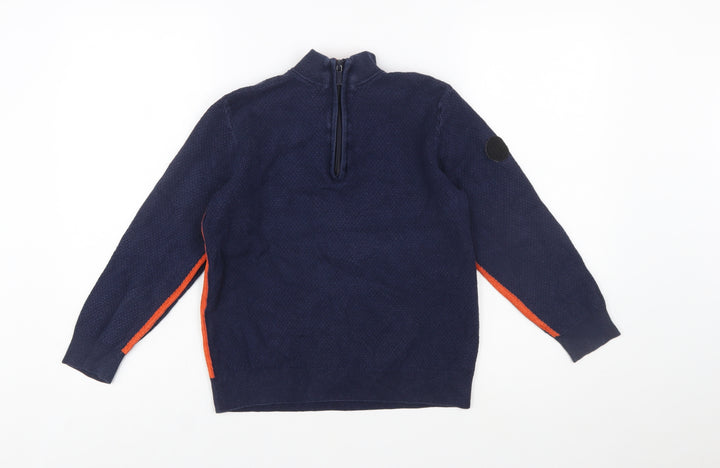 Baker by Ted Baker Boys Blue 10 Years 1/2 Zip Wool Cotton Jumper