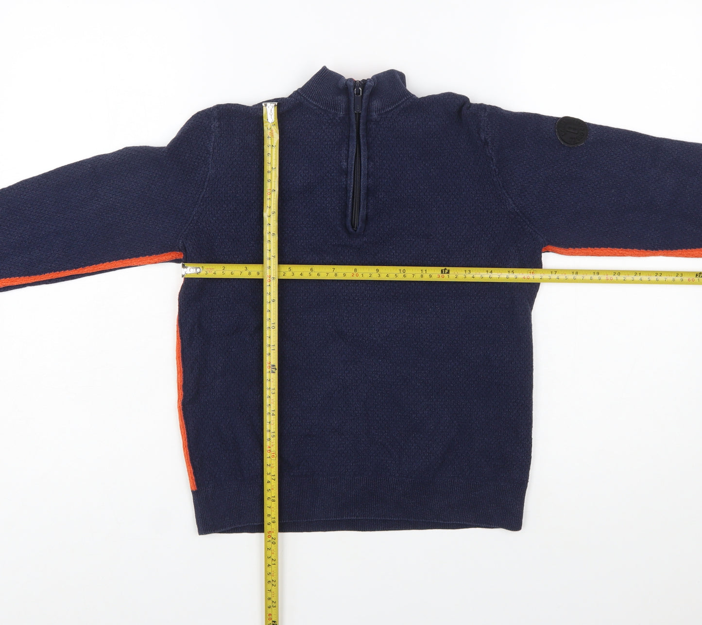 Baker by Ted Baker Boys Blue 10 Years 1/2 Zip Wool Cotton Jumper