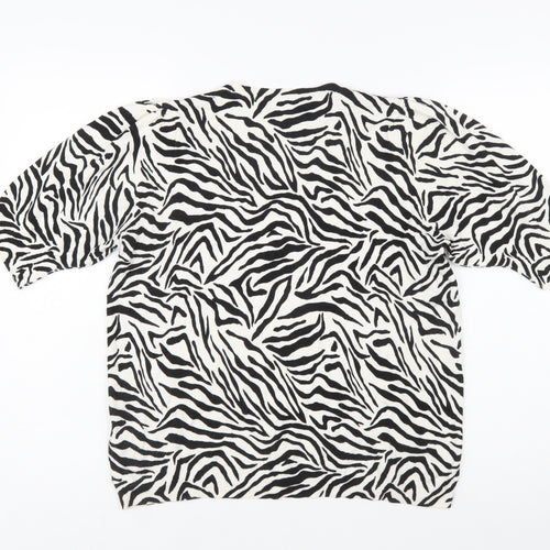 Marks and Spencer Women’s Multicoloured Zebra Knit Jumper Size 16