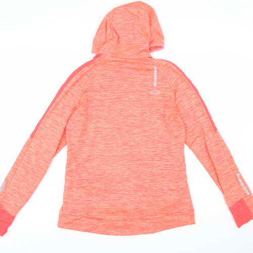 Decathlon Womens Coral Hoodie Pullover Medium Reflective Trim