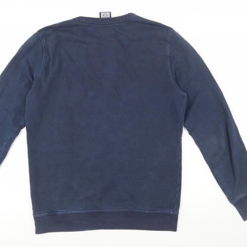 Superdry Men's Blue Crew Neck Cotton Pullover Sweatshirt M