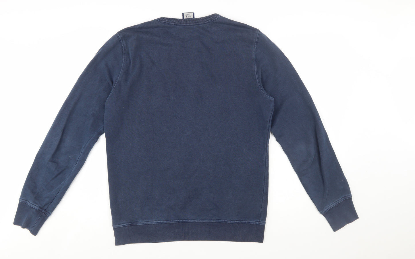 Superdry Men's Blue Crew Neck Cotton Pullover Sweatshirt M