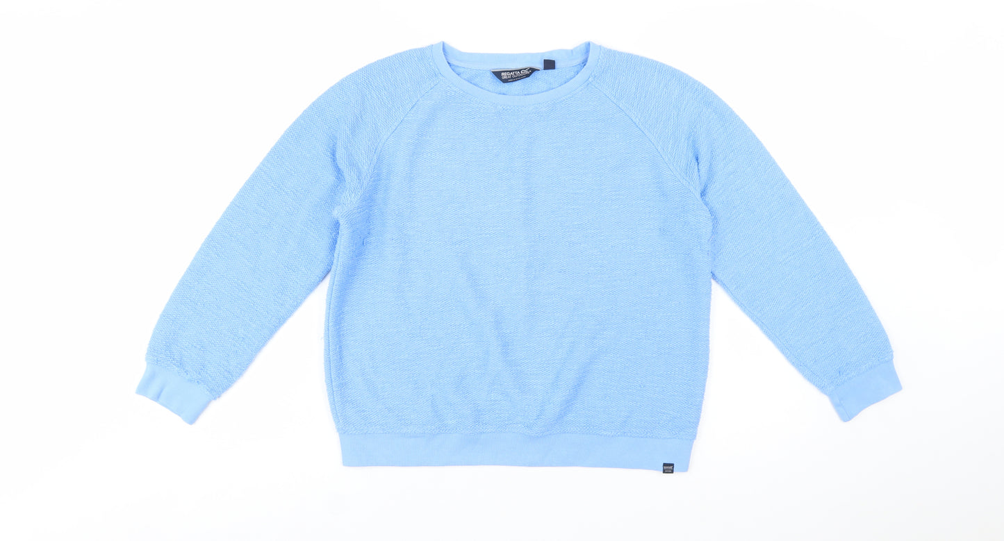 Regatta Great Outdoors Women's Blue Pullover Sweatshirt UK 12