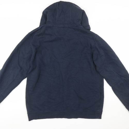 Jack Wills Men's Blue Full Zip Hoodie XL Fleece Cotton Blend