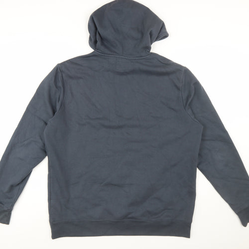 Champion Men's Black Large Pullover Hoodie with Logo Print