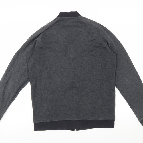 Under Armour Men's Dark Grey Full Zip Sweatshirt Size L Fitted