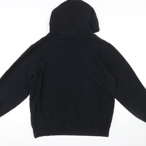 Ellesse Womens Black Hooded Pullover Hoodie Size 20 Cotton Blend