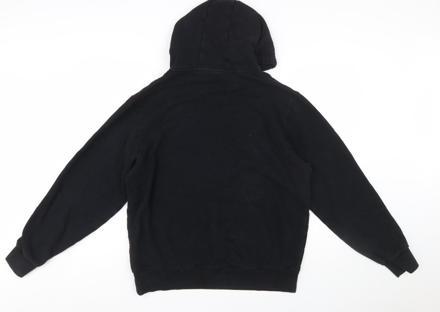 Ellesse Womens Black Hooded Pullover Hoodie Size 20 Cotton Blend