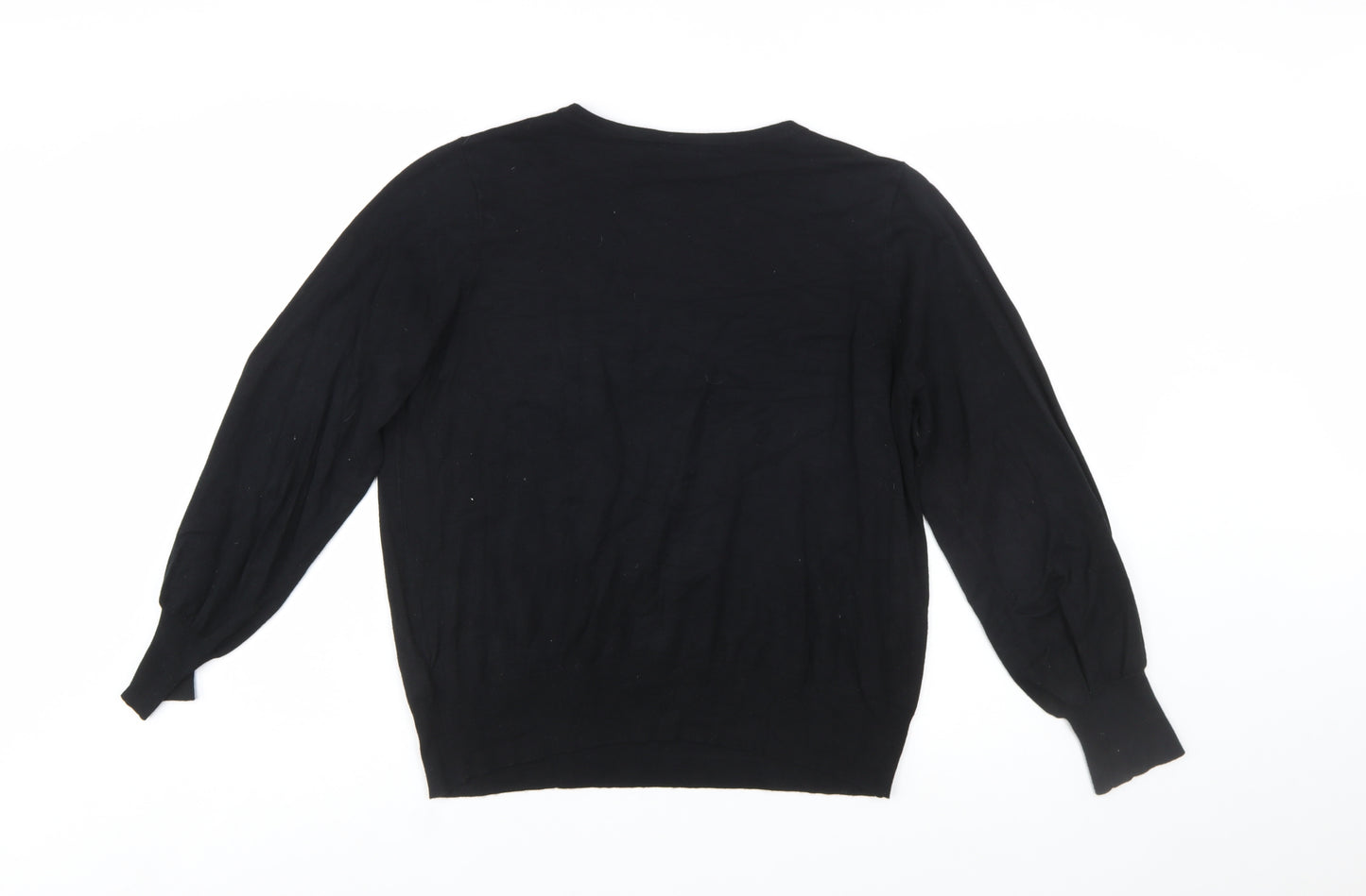 Wallis Women’s Petite Black Rhinestone Christmas Jumper M