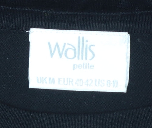 Wallis Women’s Petite Black Rhinestone Christmas Jumper M