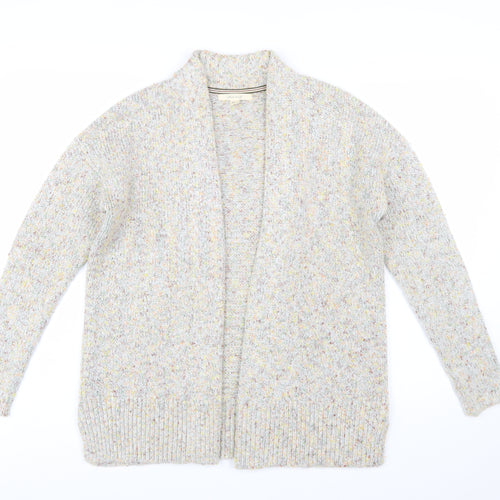 White Stuff Womens Beige Long Sleeve Chunky Knit Cardigan Size 10