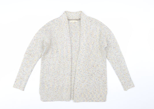 White Stuff Womens Beige Long Sleeve Chunky Knit Cardigan Size 10