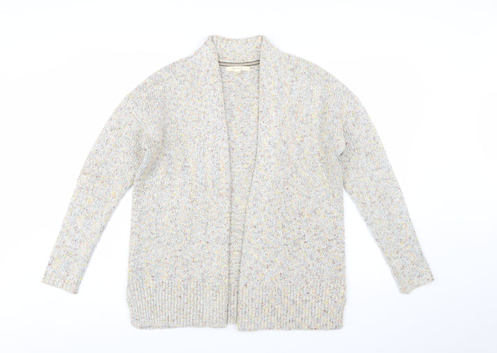White Stuff Womens Beige Long Sleeve Chunky Knit Cardigan Size 10