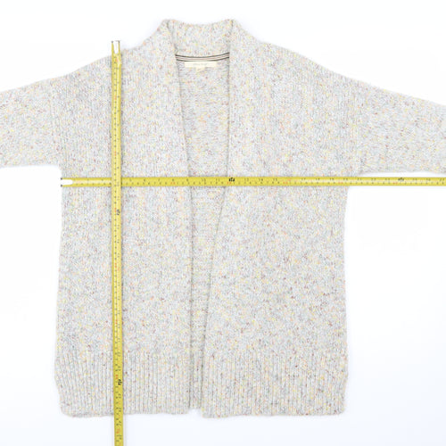 White Stuff Womens Beige Long Sleeve Chunky Knit Cardigan Size 10