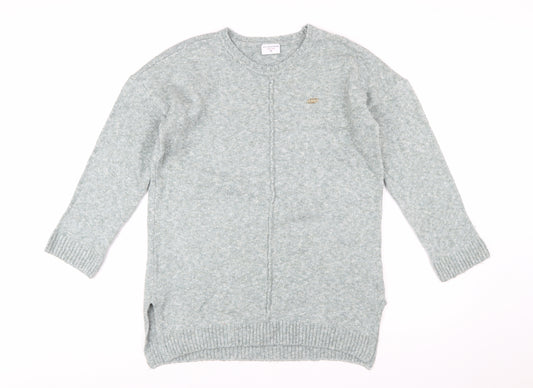 U.S. Polo Assn. Women's Grey Knit Crew Neck Jumper Size M