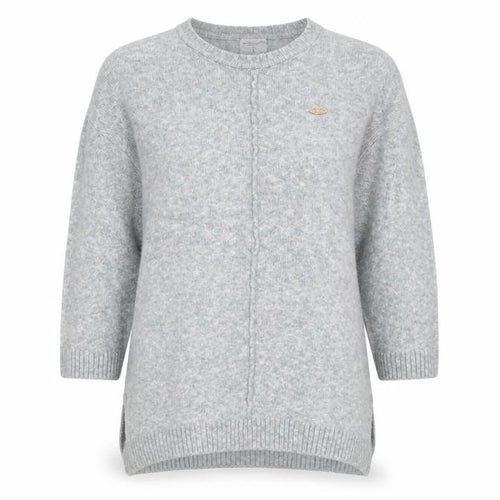 U.S. Polo Assn. Women's Grey Knit Crew Neck Jumper Size M