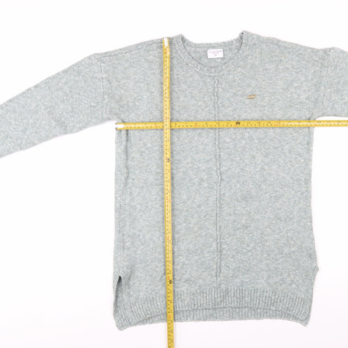 U.S. Polo Assn. Women's Grey Knit Crew Neck Jumper Size M