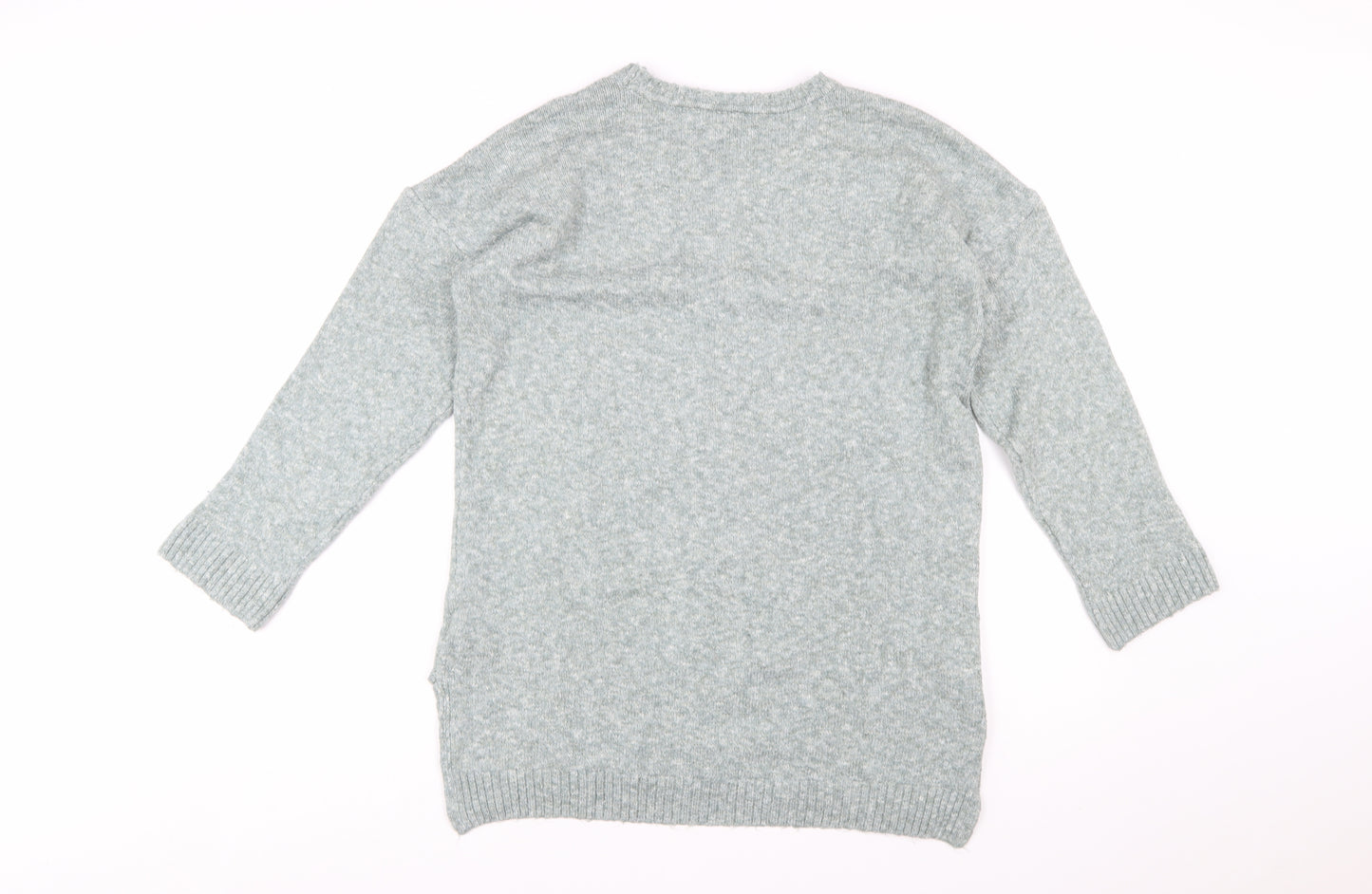 U.S. Polo Assn. Women's Grey Knit Crew Neck Jumper Size M