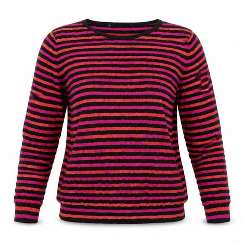 Marks and Spencer Women’s Multicoloured Striped Acrylic Jumper UK 12
