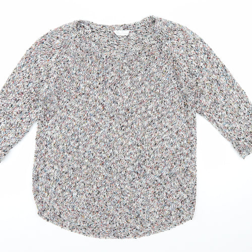 BHS Women’s Multicoloured Chunky Knit Pullover Jumper Size 14