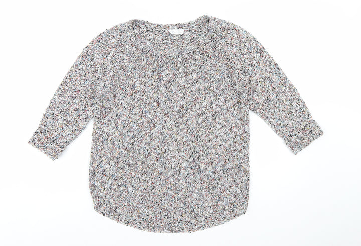 BHS Women’s Multicoloured Chunky Knit Pullover Jumper Size 14