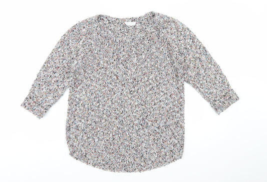 BHS Women’s Multicoloured Chunky Knit Pullover Jumper Size 14