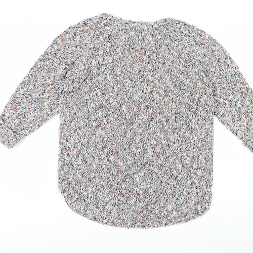 BHS Women’s Multicoloured Chunky Knit Pullover Jumper Size 14