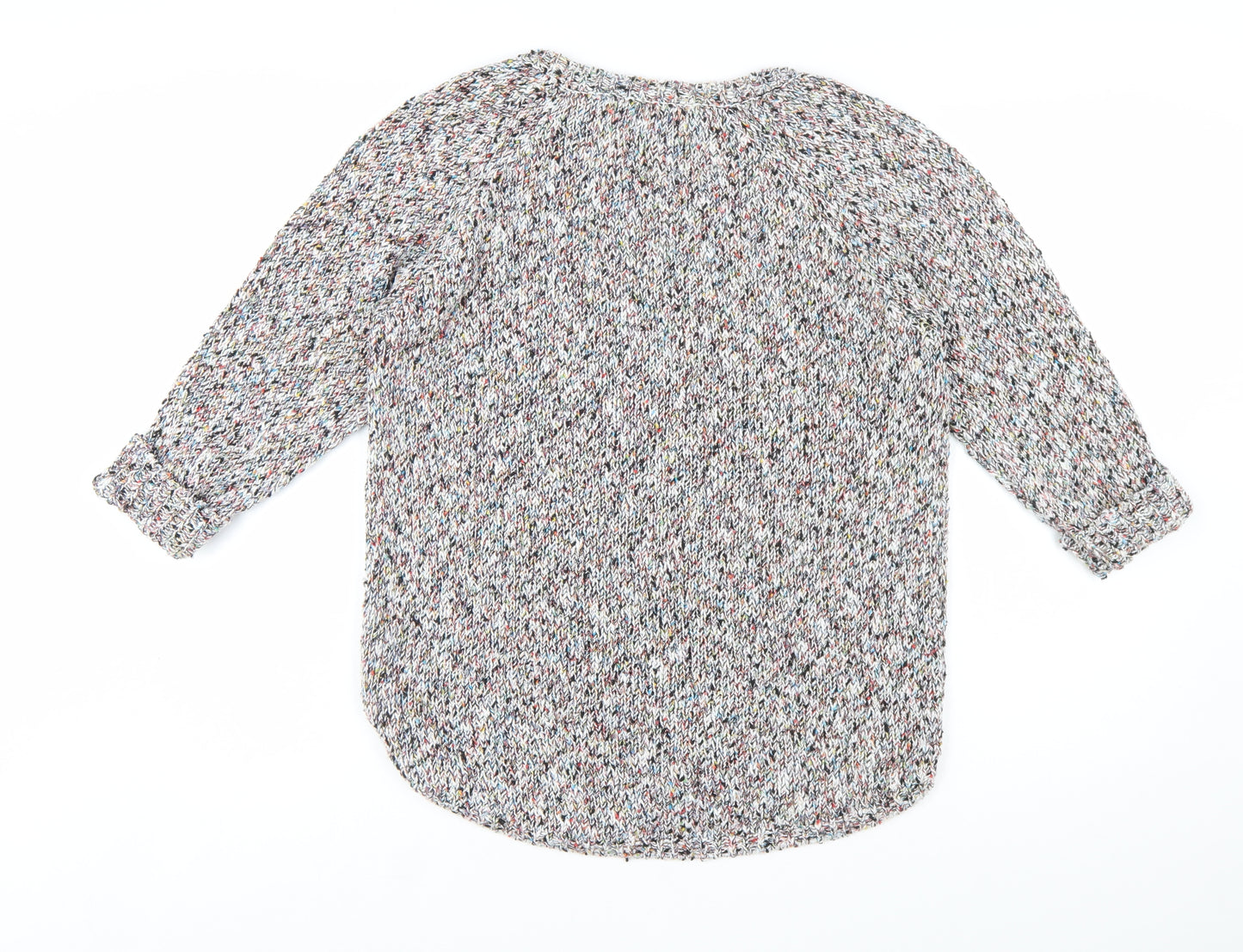 BHS Women’s Multicoloured Chunky Knit Pullover Jumper Size 14