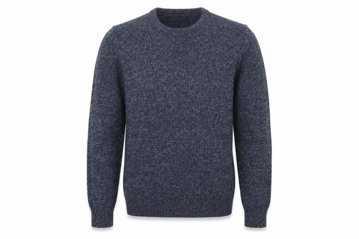 Pull&Bear Men's Blue Knit Crew Neck Jumper Size M