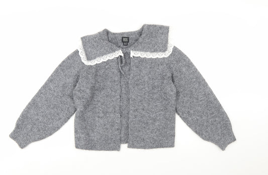 BDG Urban Outfitters Womens Grey Lace Collar Knit Cardigan XS
