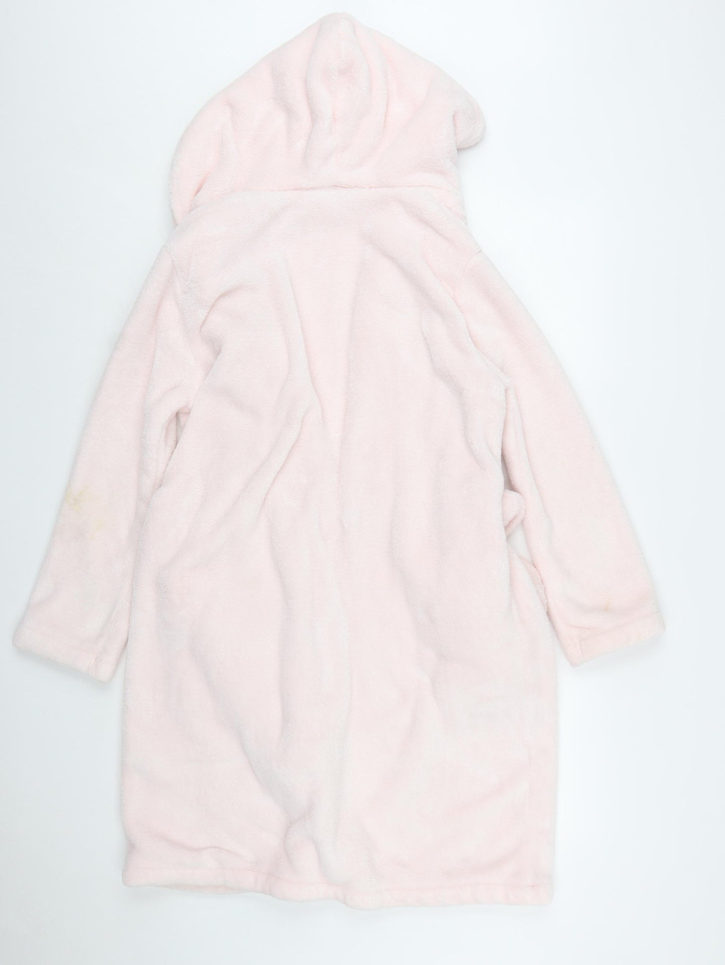 The White Company Women Pink Fleece Hooded Robe XS