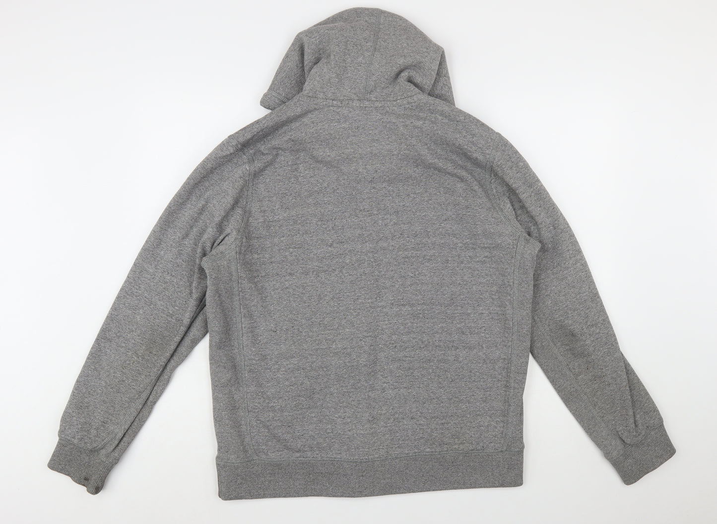 Fat Face Men's Grey Full Zip Hoodie L Cotton Blend Warm Casual