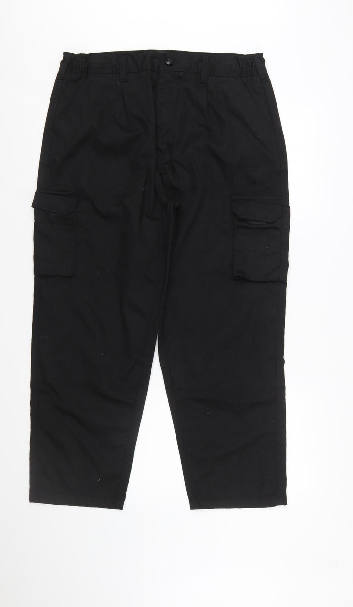 ØRN Women's Black Size 16 Cargo Workwear Trousers