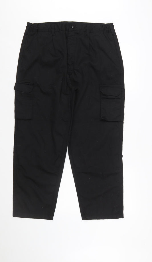 ØRN Women's Black Size 16 Cargo Workwear Trousers