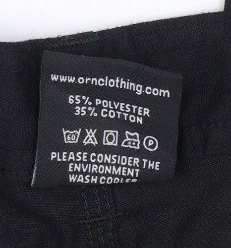 ØRN Women's Black Size 16 Cargo Workwear Trousers
