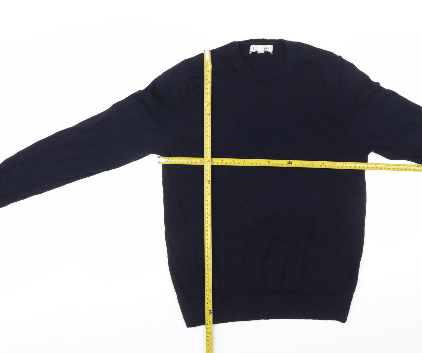 Marks and Spencer Autograph Men's Blue Merino Wool Pullover Jumper M