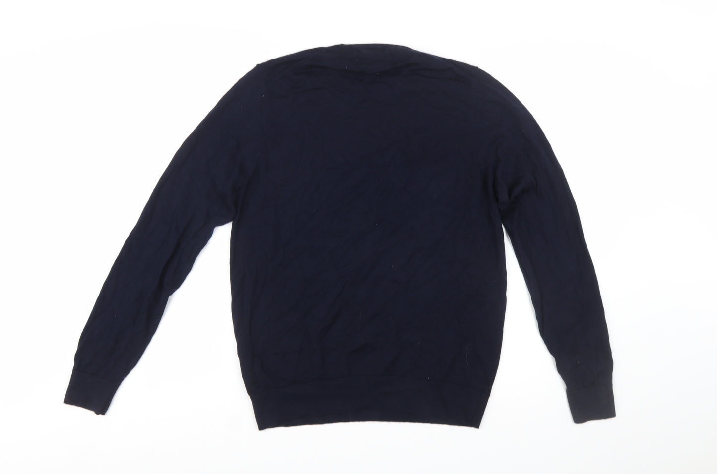 Marks and Spencer Autograph Men's Blue Merino Wool Pullover Jumper M