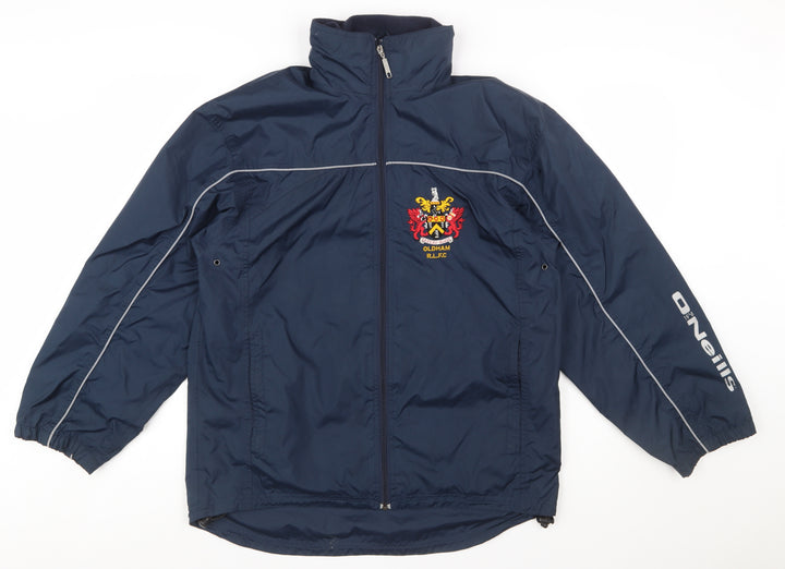 O'Neills Boys Blue 13-14 Years Windbreaker Jacket Oldham RLFC Polyester