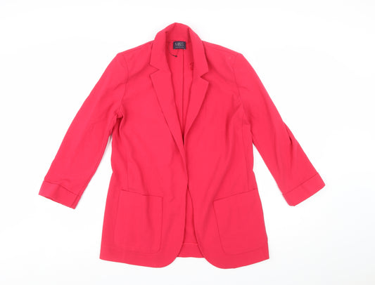 Marks and Spencer Women's Pink Blazer Jacket UK 8 Classic Regular Fit