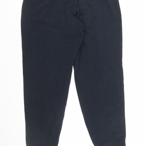 Nike Womens Black Fleece Jogger Trousers L Elastic Waist Comfort Fit