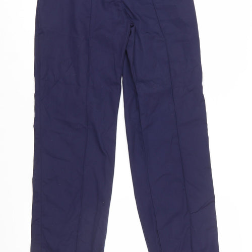 Grahame Gardner Women's Blue Workwear Straight Leg Trousers Size 10