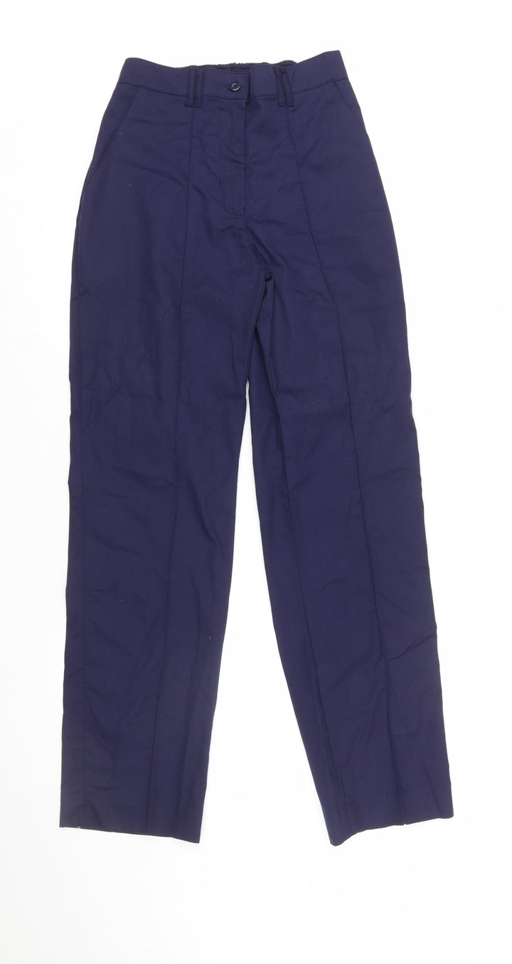 Grahame Gardner Women's Blue Workwear Straight Leg Trousers Size 10