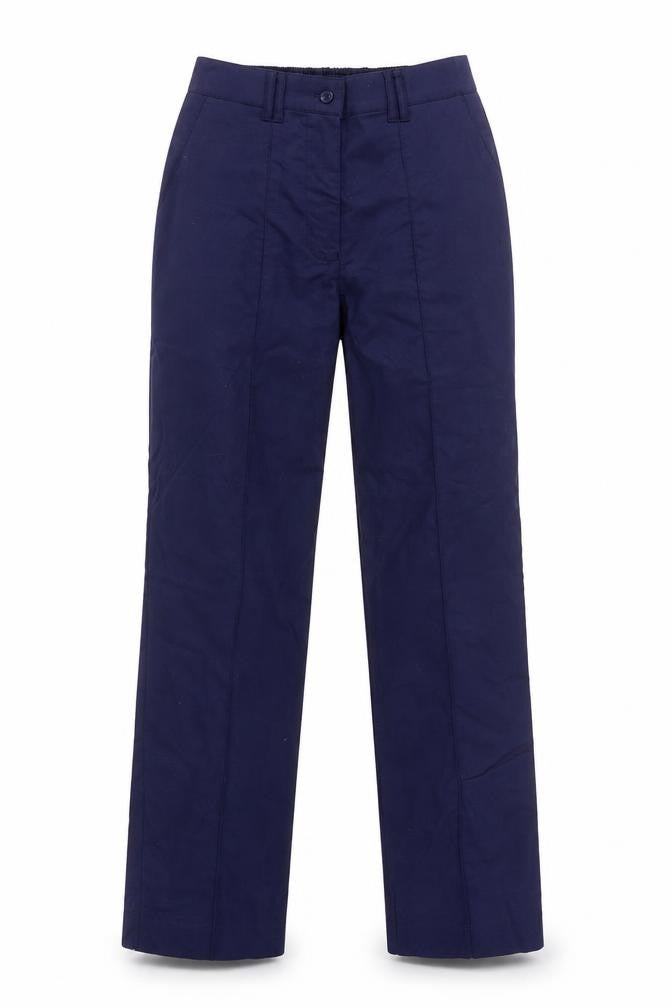 Grahame Gardner Women's Blue Workwear Straight Leg Trousers Size 10