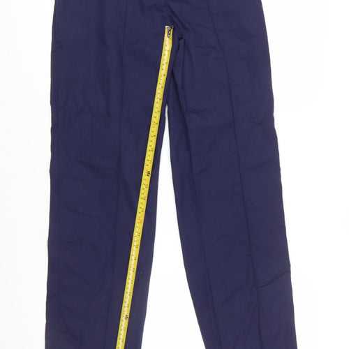 Grahame Gardner Women's Blue Workwear Straight Leg Trousers Size 10