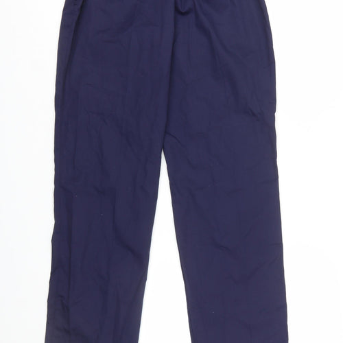 Grahame Gardner Women's Blue Workwear Straight Leg Trousers Size 10