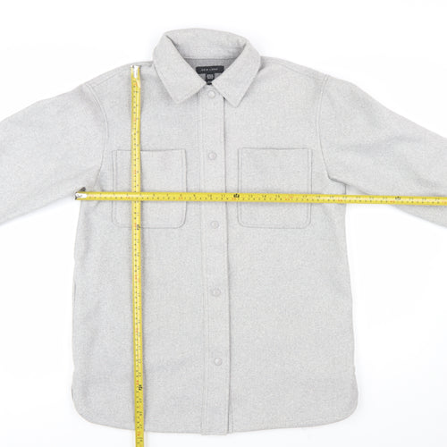 New Look Women Grey Regular Fit Shirt Jacket Size S