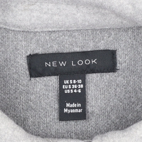 New Look Women Grey Regular Fit Shirt Jacket Size S