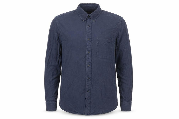 Uniqlo Men's Blue Regular Fit Long Sleeve Button-Up Shirt M
