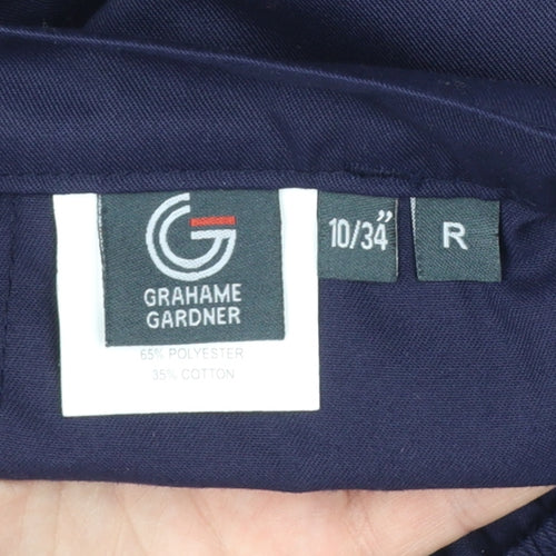Grahame Gardner Women's Blue Workwear Trousers Size 10 Regular